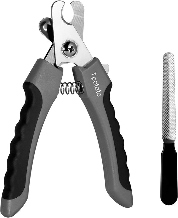 Tpotato Dog Nail Clippers,Dog Nail Trimmers for Large Breed Dog with Quick Sensor,Safari Professional Cat Nail Clipper with Safety Guard and Nail File.1