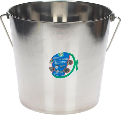 Advance Pet 16 Qt (4 Gal) Stainless Steel Bucket – Heavy Duty, Rust Resistant, Dishwasher Safe for Dogs, Livestock & Kennels1