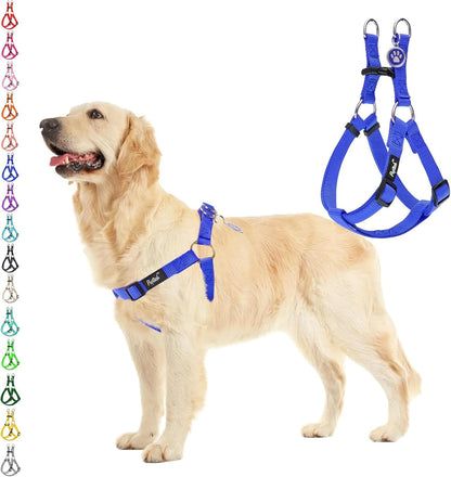 PUPTECK No Pull Dog Harness Soft Adjustable Basic Nylon Step in Puppy Vest Outdoor Walking with ID Tag62