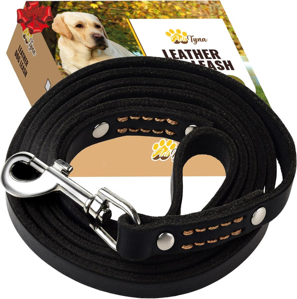 ADITYNA Leather Dog Leash for Small & Medium Dogs, 6Ft X 5/8" | Soft yet Strong Leather Leash for Walking, Training, Hiking — Great for Shih Tzu, Poodle, French Bulldog, Corgi.11