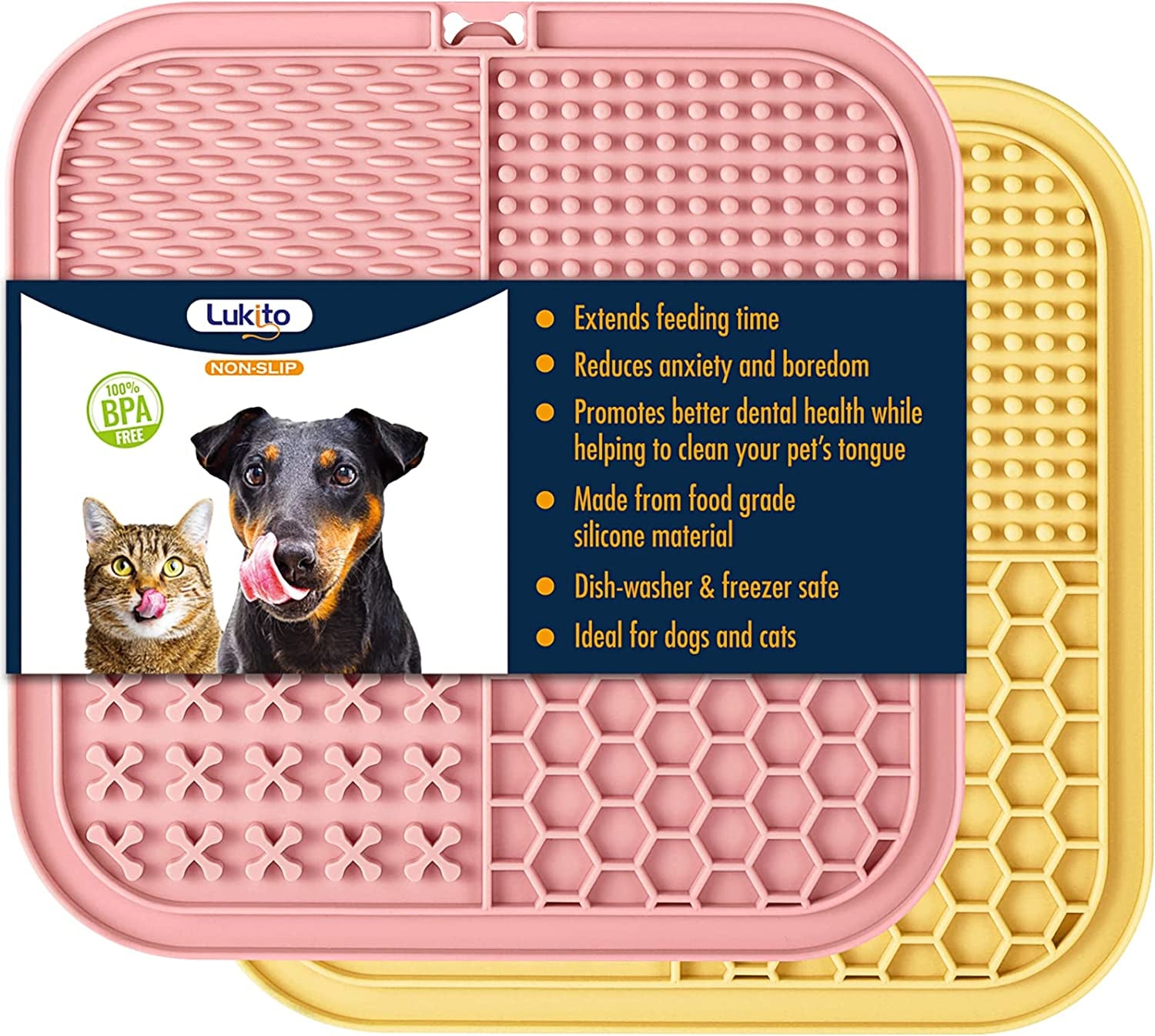 lukito-lick-mat-for-dogs-cats-2-pack-with-suction-cups-dog-lick-mat-for-anxiety-relief-dog-toys-to-keep-them-busy-peanut-butter-licking-pad-for-boredom-reducer-perfect-for-bathing-grooming
