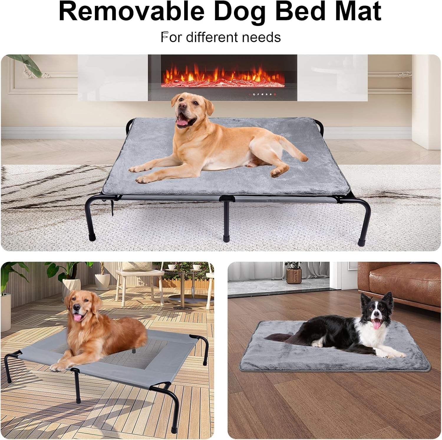 outdoor-dog-elevated-bed-with-plush-mat-raised-dog-beds-pet-cot-hammockl-durable-washable-raised-dog-bed-indestructible-elevated-cooling-dog-beds-durable-dog-cot-bed-lifted-outside-dog-hammock-bed